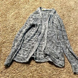 Grey and white glitter cardigan